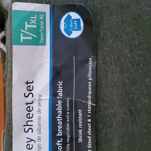 Jersey Twin size sheet set T/Tall - Picture 2 of 5